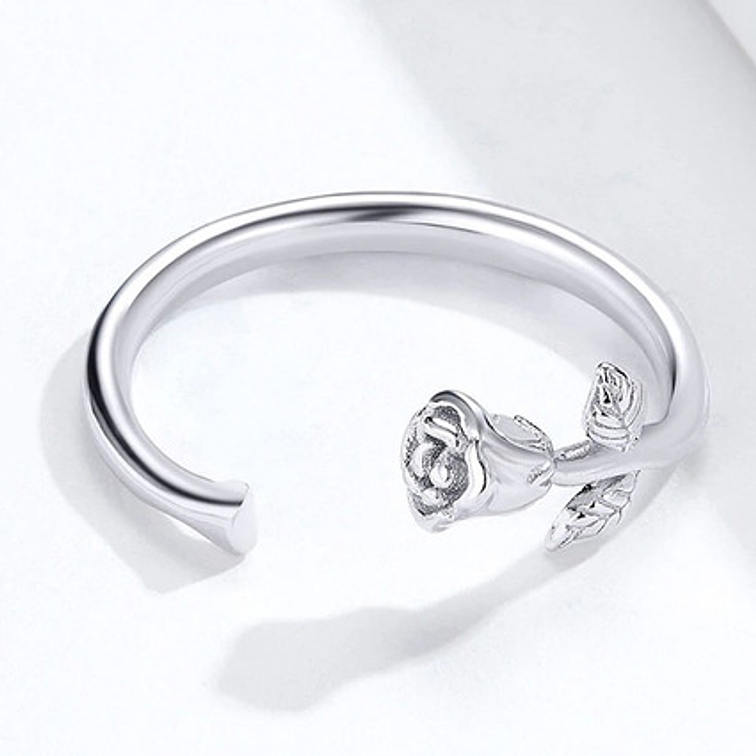 Anillo Rosa Plata 925 2