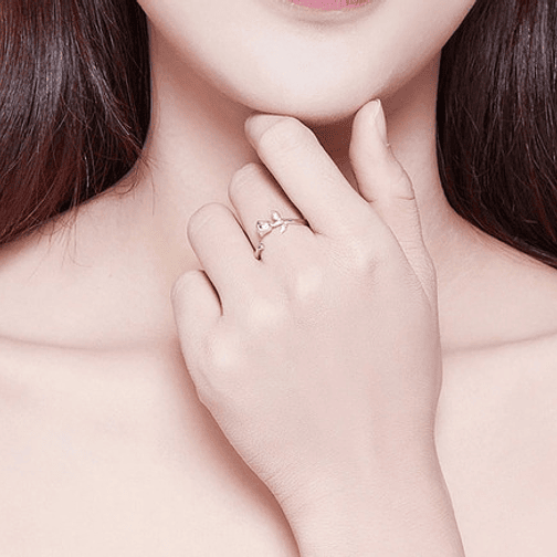 Anillo Rosa Plata 925 3