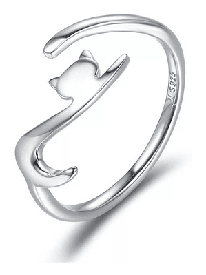 Anillo Gato Plata 925