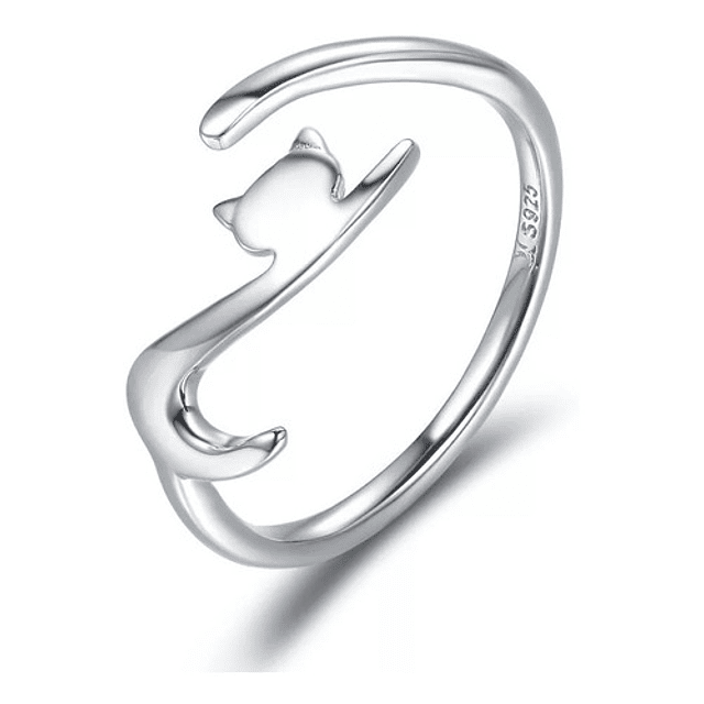 Anillo Gato Plata 925