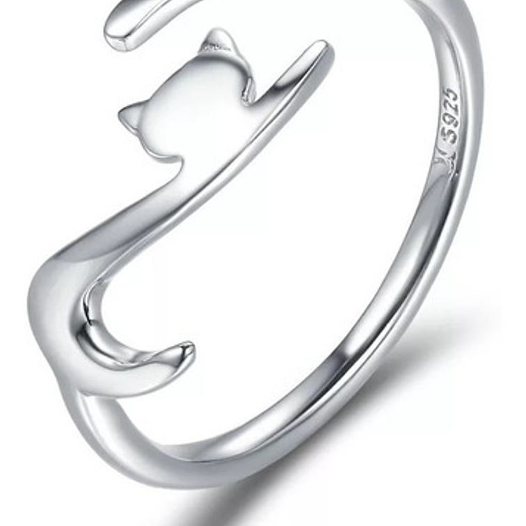 Anillo Gato Plata 925 1