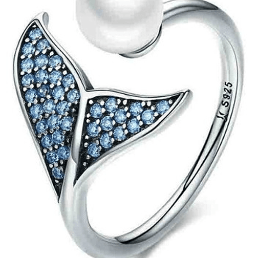 Anillo Perla y Cola de Sirena Plata 925 1