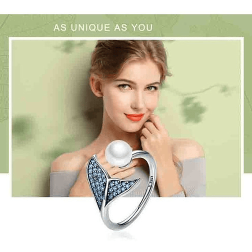 Anillo Perla y Cola de Sirena Plata 925 4