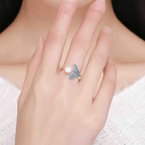 Anillo Perla y Cola de Sirena Plata 925 5