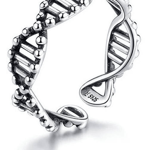 Anillo Modelo Adn Plata 925 1