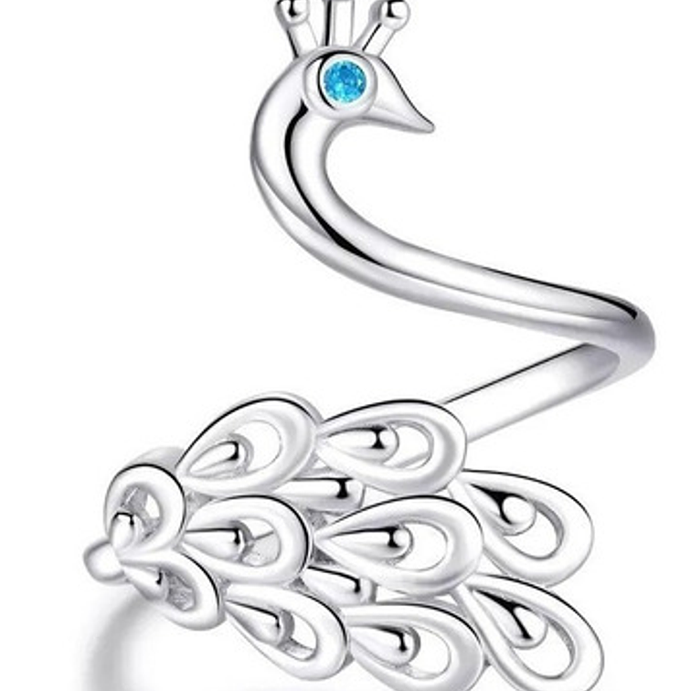 Anillo Pavo Real Plata 925 1