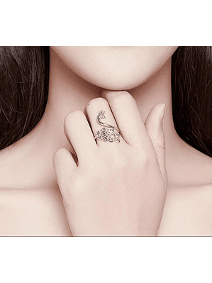 Anillo Pavo Real Plata 925