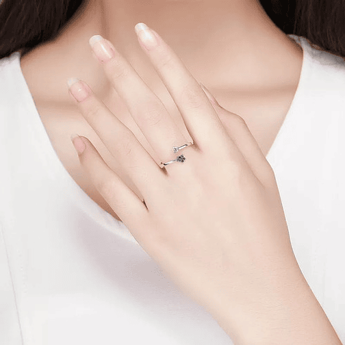 Anillo Luna y Estrellas Plata 925 4