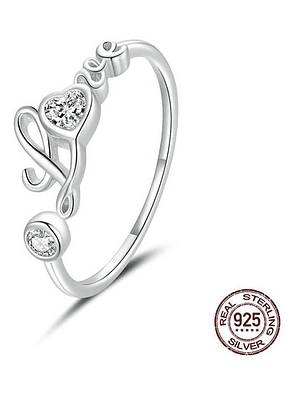 Anillo Love Amor Plata 925