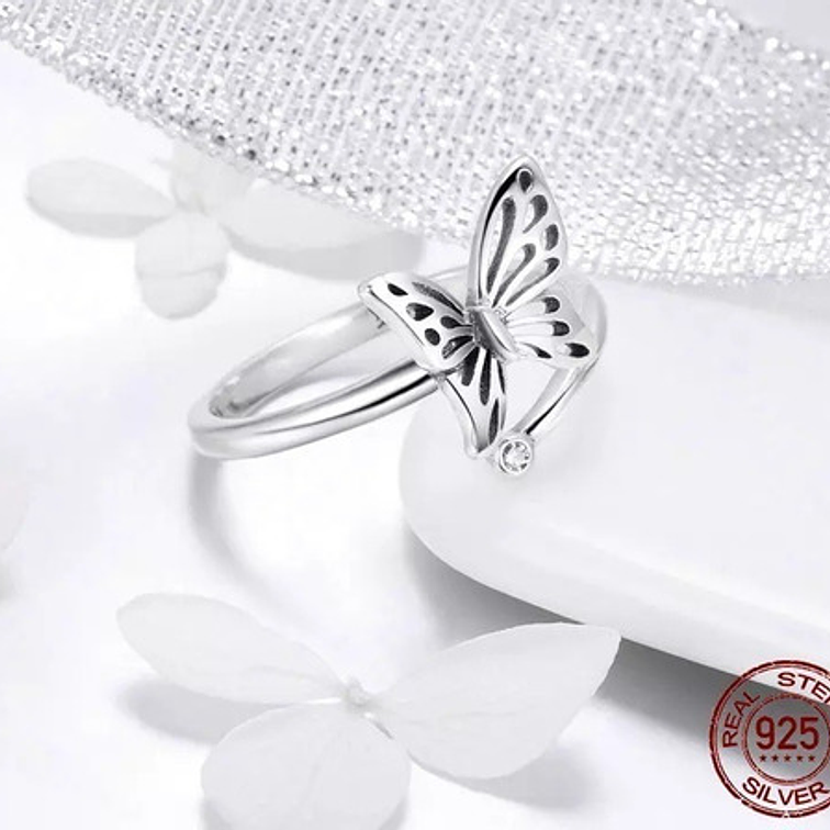 Anillo Mariposa Plata 925 3