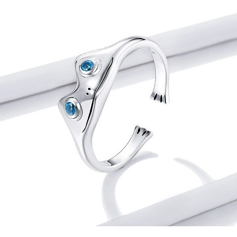 Anillo Rana Sapo Plata 925 3