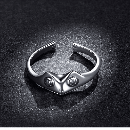 Anillo Rana Sapo Plata 925 4