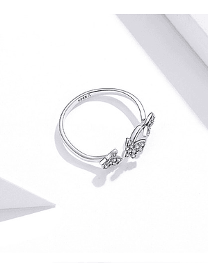 Anillo 3 Mariposas Plata 925