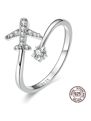 Anillo Avión Plata 925