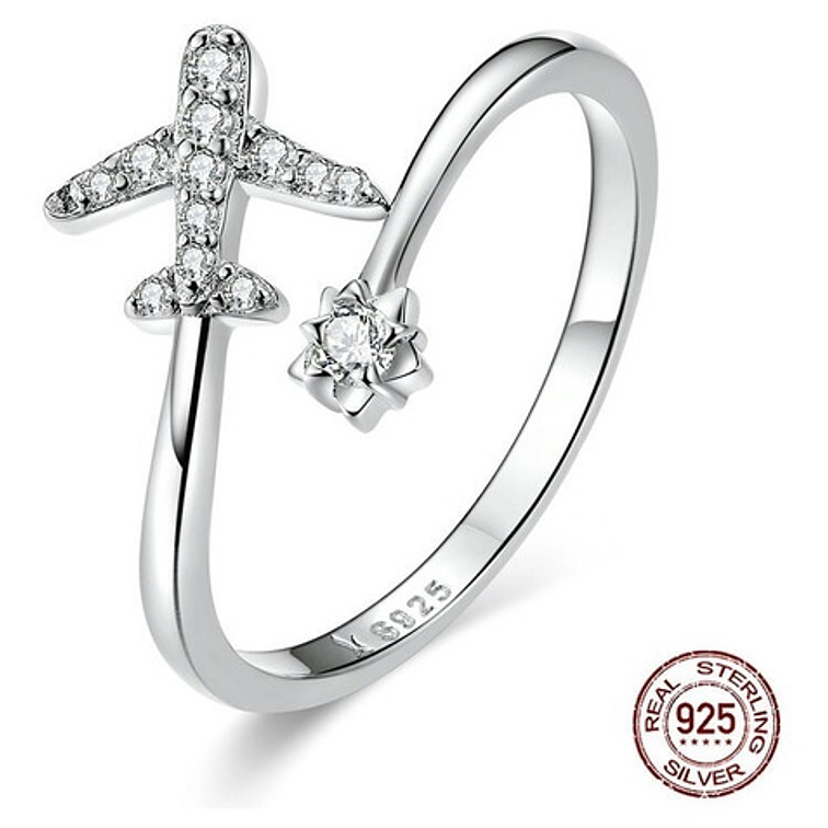 Anillo Avión Plata 925 1