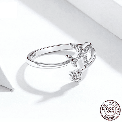 Anillo Avión Plata 925 2