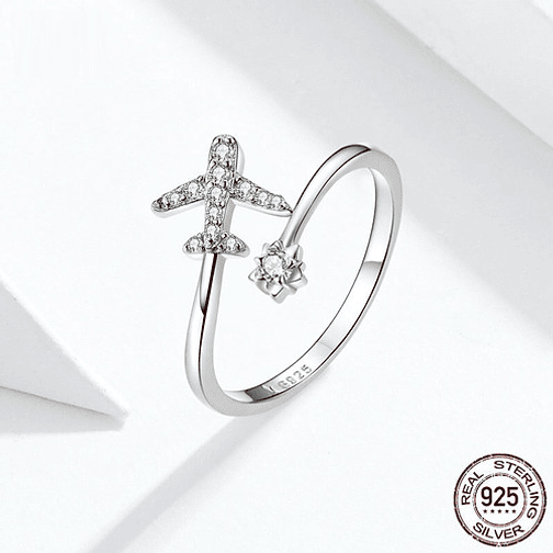Anillo Avión Plata 925 3