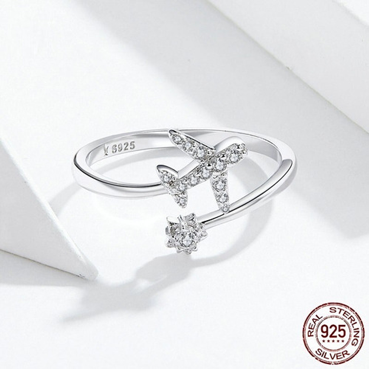 Anillo Avión Plata 925 4