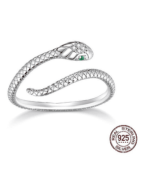 Anillo Serpiente Plata 925