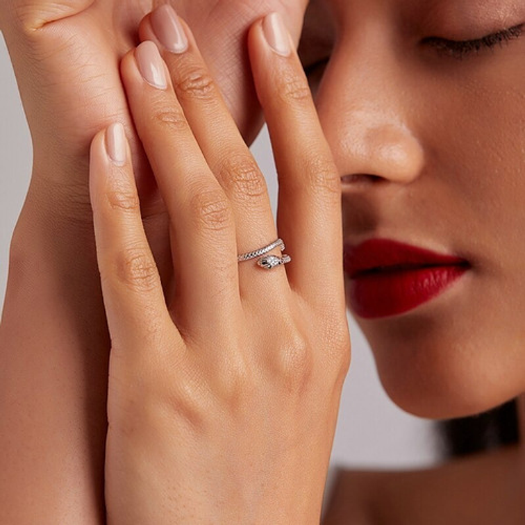 Anillo Serpiente Plata 925 3
