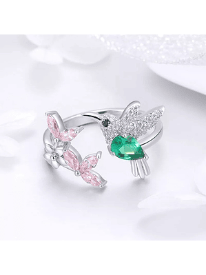 Anillo Colibrí Plata 925