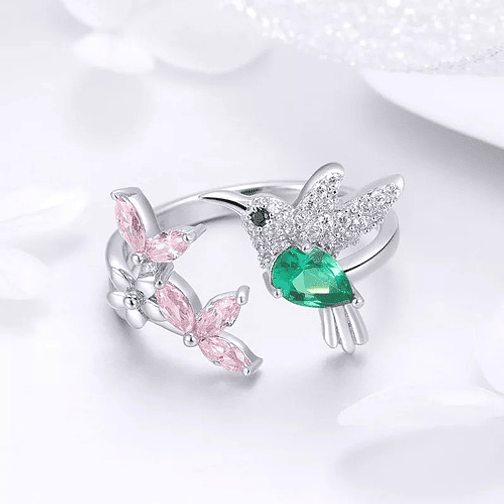 Anillo Colibrí Plata 925 2