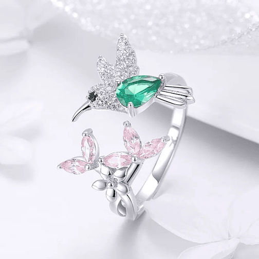 Anillo Colibrí Plata 925 3