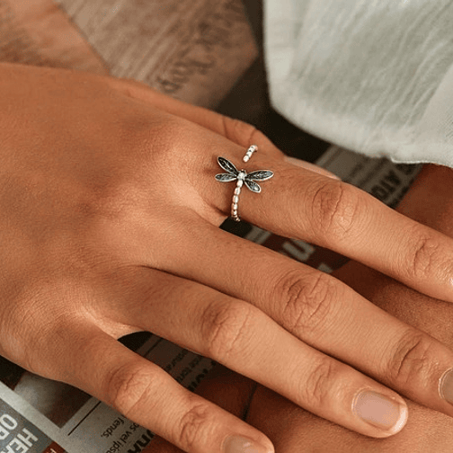 Anillo Libélula Plata 925 4