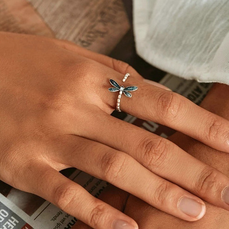 Anillo Libélula Plata 925 4