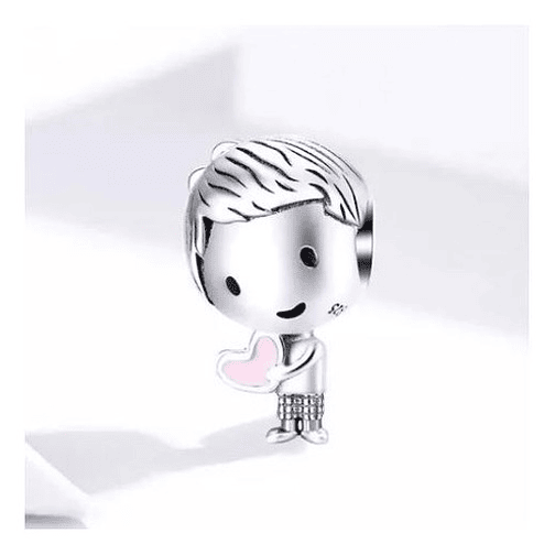 Charm Niño con Corazón Plata 925 2