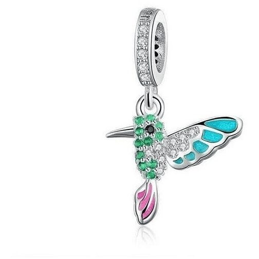 Charm Picaflor Colibri Plata 925 1