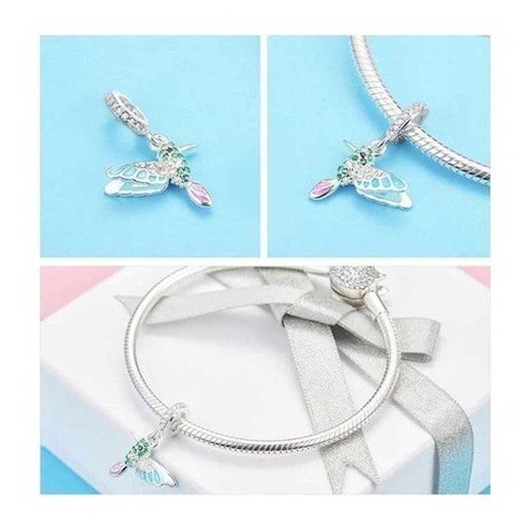 Charm Picaflor Colibri Plata 925 3