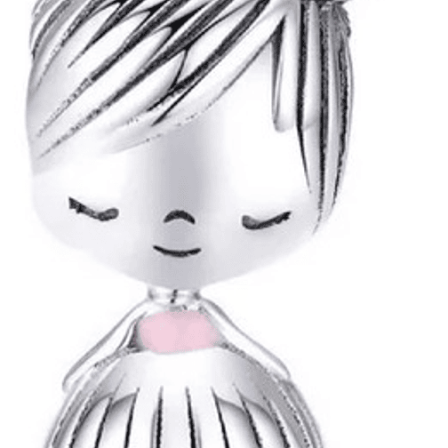 Charm Niña con Moño Plata 925 1