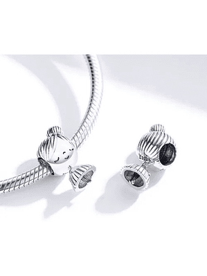 Charm Niña con Moño Plata 925