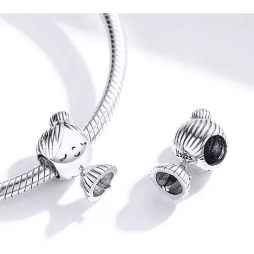 Charm Niña con Moño Plata 925 2