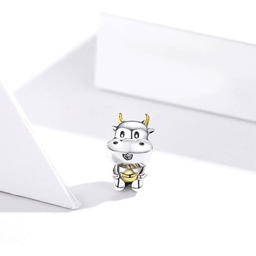 Charm Vaca Toro Plata 925 1