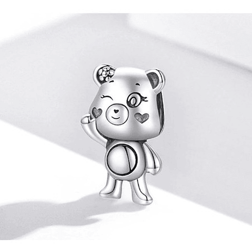 Charm Osita Osa Cariñosito Peluche Plata 925 2