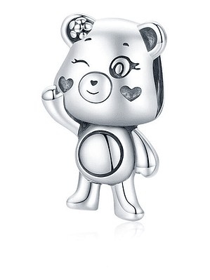 Charm Osita Osa Cariñosito Peluche Plata 925