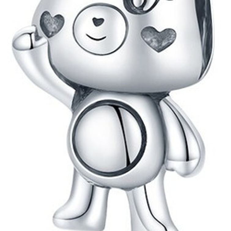 Charm Osita Osa Cariñosito Peluche Plata 925 1