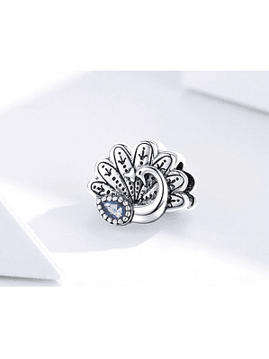 Charm Pavo Real Plata 925