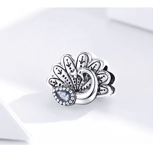 Charm Pavo Real Plata 925 1
