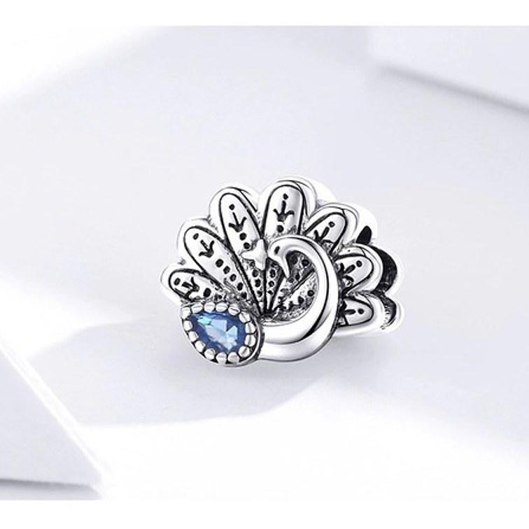 Charm Pavo Real Plata 925 1