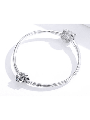 Charm Pavo Real Plata 925
