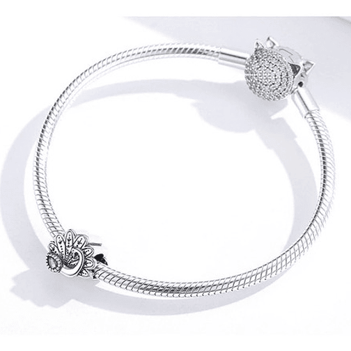 Charm Pavo Real Plata 925 2