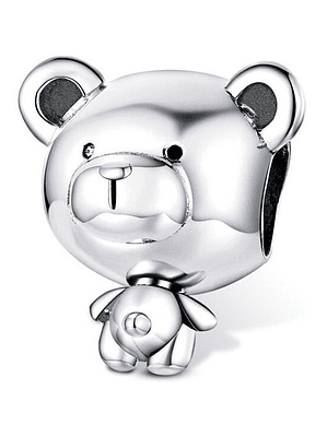 Charm Osito Peluche Oso Plata 925