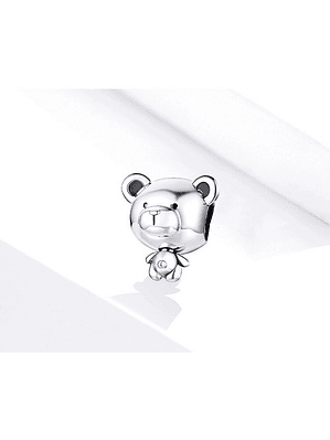 Charm Osito Peluche Oso Plata 925