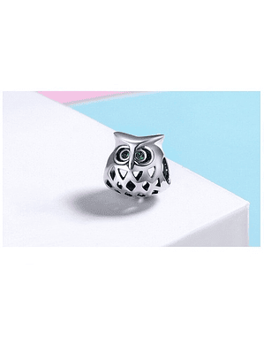 Charm Buho Plata 925