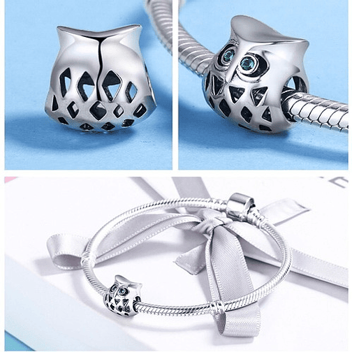 Charm Buho Plata 925 3
