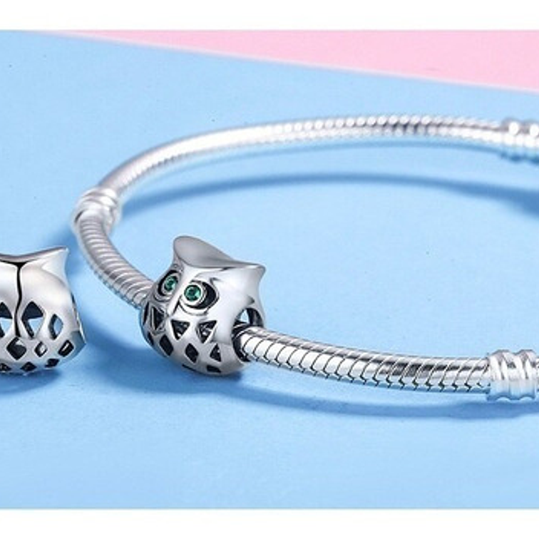Charm Buho Plata 925 4