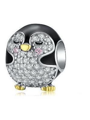 Charm Pinguino Redondo Plata 925
